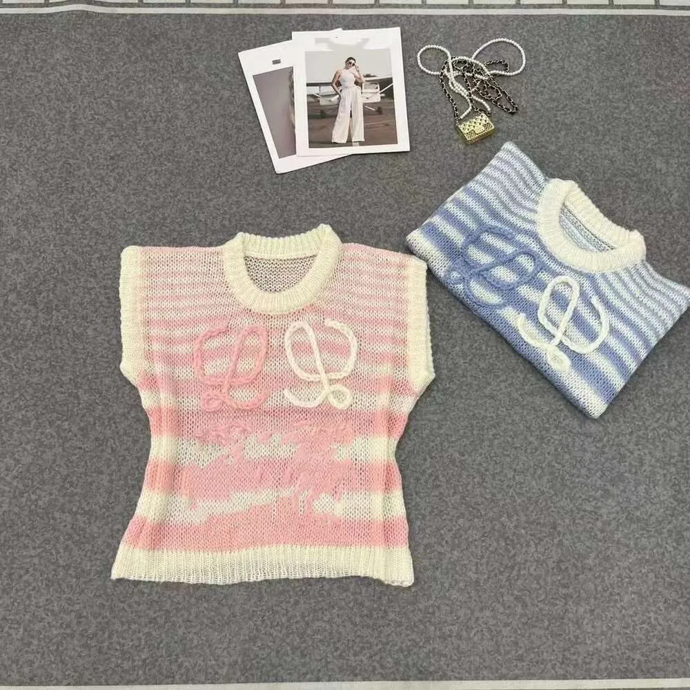 Pullover Damen Designer Pullover Mode Jacquard Mohair Pullover Strickwaren locker Rundhals Langarm Strickoberteil_voghion.com