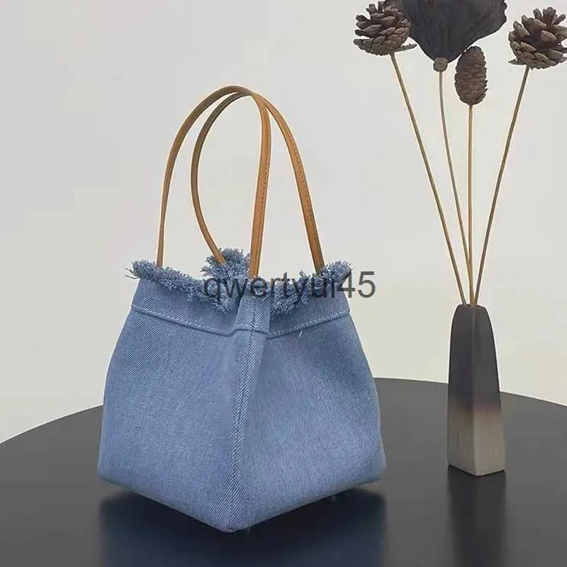 Totes Zomer Emmer Tas Dames Luxe Designer Andbag En Portemonnees 2023 Nieuw In Denim Materiaal Ig Kwaliteit Casual Mini Opbergtas Y2Kqwertyui45