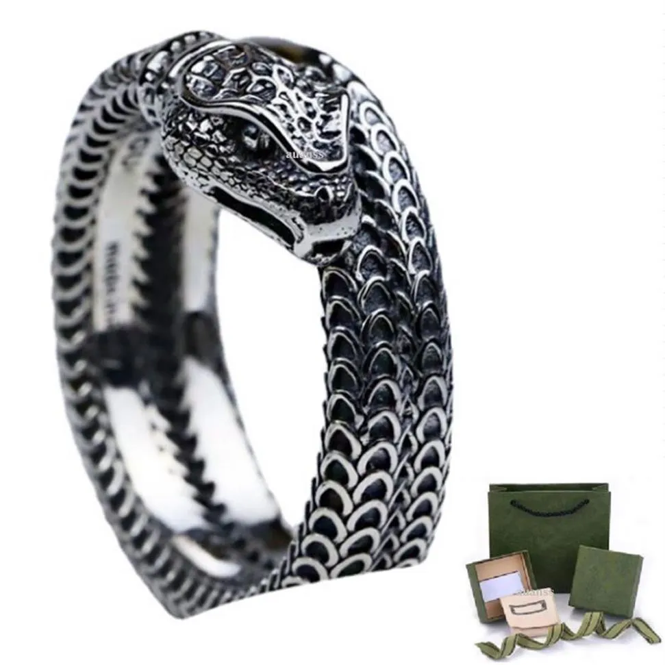 Designer smyckenälskare ring Snake Ring Fashion Men and Women Band Rings275s