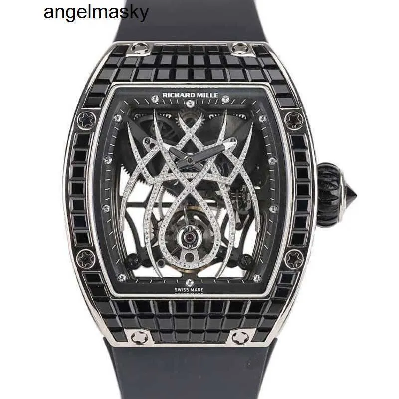 Часы с турбийономRM Наручные часы RMwatches Наручные часы RM19-01 Natalie Portman Spider Tourbillon Limited Edition Белое золото