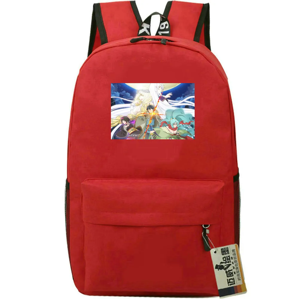 Sac à dos Tsukimichi Sac à dos Moonlit Fantasy Sac d'école Sac à dos imprimé dessin animé Cartable de sport Sac à dos en plein air