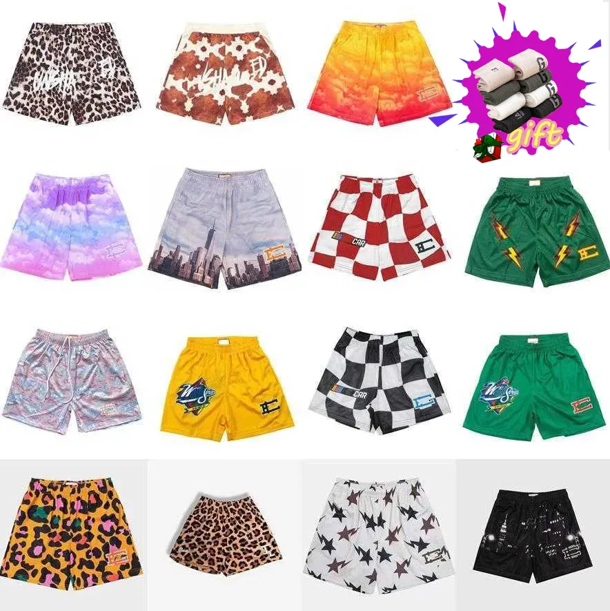 Designer Mens Shorts ee Casais Casuais Corredores Calças de Natação High Street Swim Trunks Curto para Homem Mulheres Hip Hop Streetwear Mais Curto Pantaloncini da Uomo Geométrico