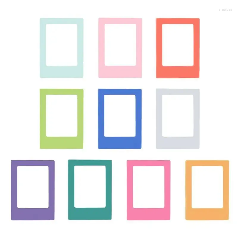 Frames 10pcs Magnetic Po Pockets Adhesive Picture 3 Inch Booth 2 Sides Clear Glass Door Alert Sign Holder