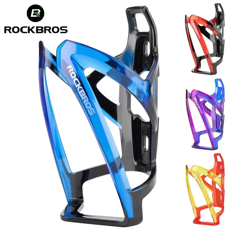 Rockbros bicicleta garrafa de água titular leve ciclismo garrafa gaiolas mtb estrada bebidas garrafa suporte ciclismo acessório 240118