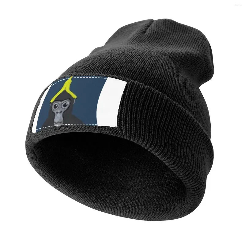 Basker Gorilla Tag Monkey med Banana Sticked Cap Rave Streetwear Militär Tactical Hat Female Men's