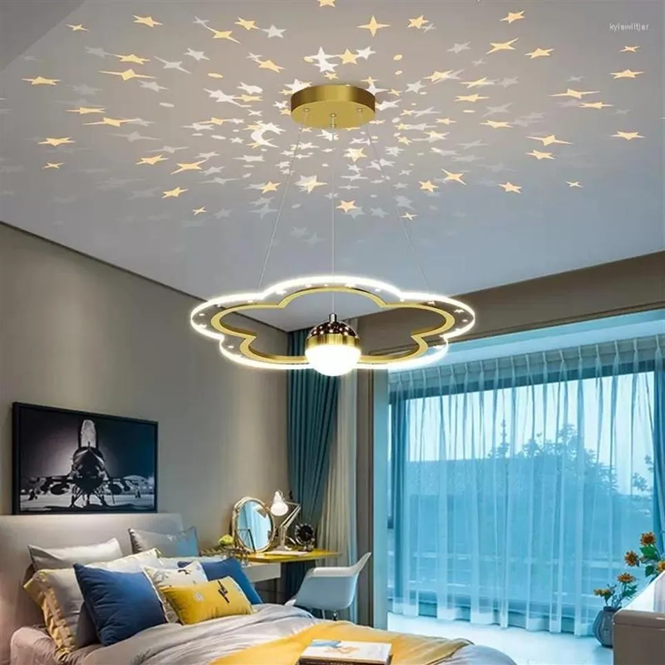 Ljuskronor modern härlig LED -ljuskronor lampor för barn rumstudie tak hängande lampor barnkammare sovrum inomhus belysning fixt2183