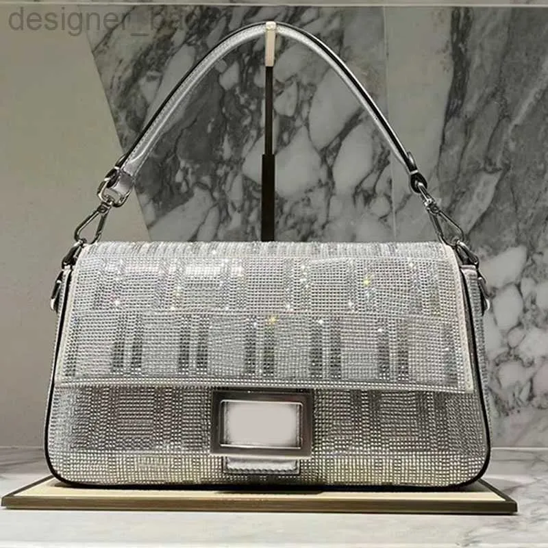 Mini Bolsa Hobo Novos Cristais Sacola Mulheres Bolsa De Luxo Senhora Prata Camurça Bolsa De Couro Designer Bolsa Crossbody Jantar Bolsa Moda Bolsa De Ombro Melhor Qualidade