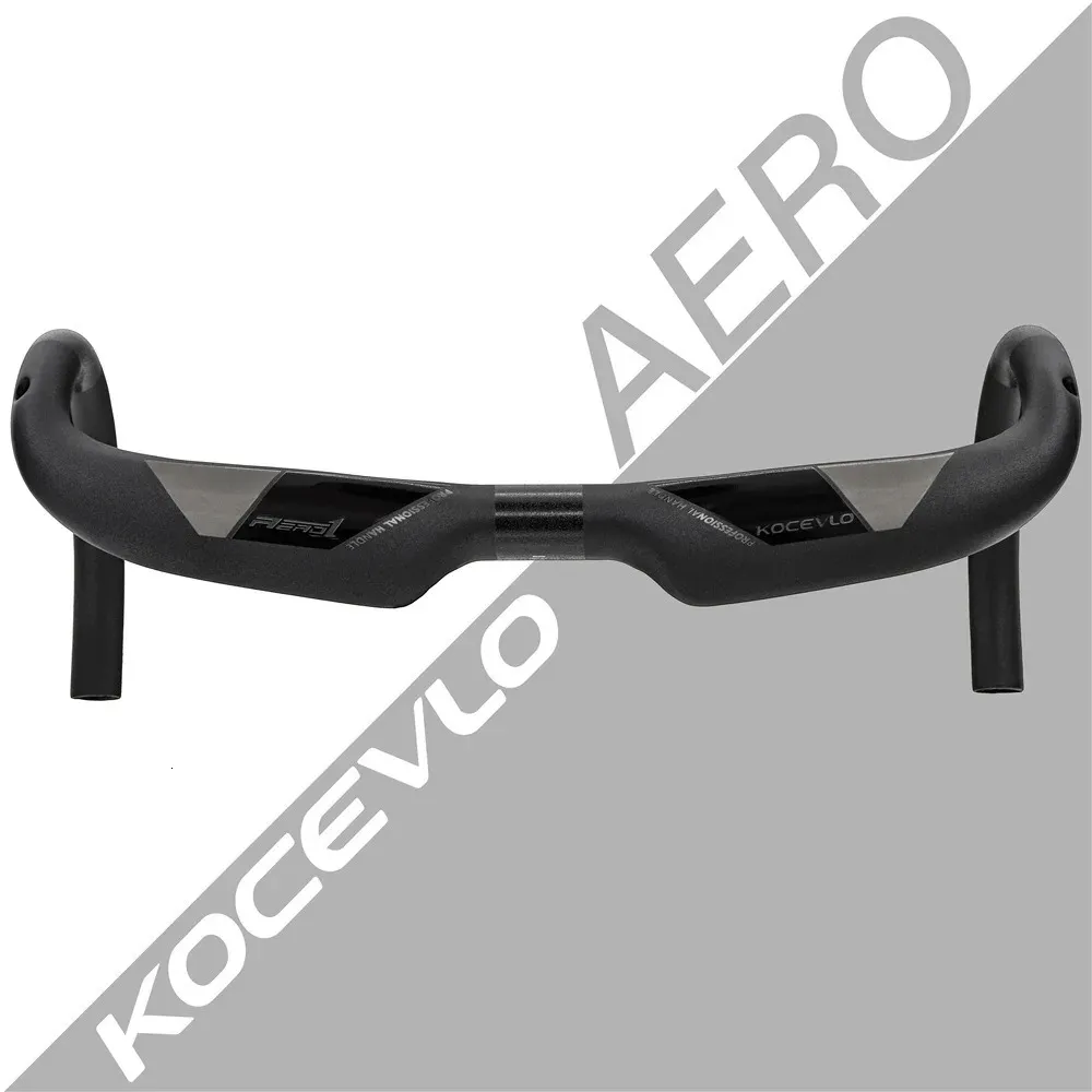 KOCEVLO – guidon de vélo en fibre de carbone, réduit la résistance, barre pliée, renforce les pièces de vélo, routage intérieur 380400420440mm, 240118