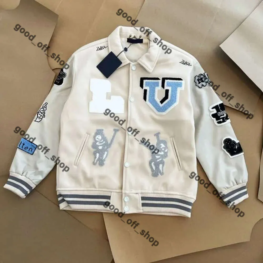 Lvse Herenjack Designerjack Baseball Varsity Jacket Pufferjacks Letterstiksel Borduursel Herfst en winter Los Causaal Uitloperjassen Leren jack 35