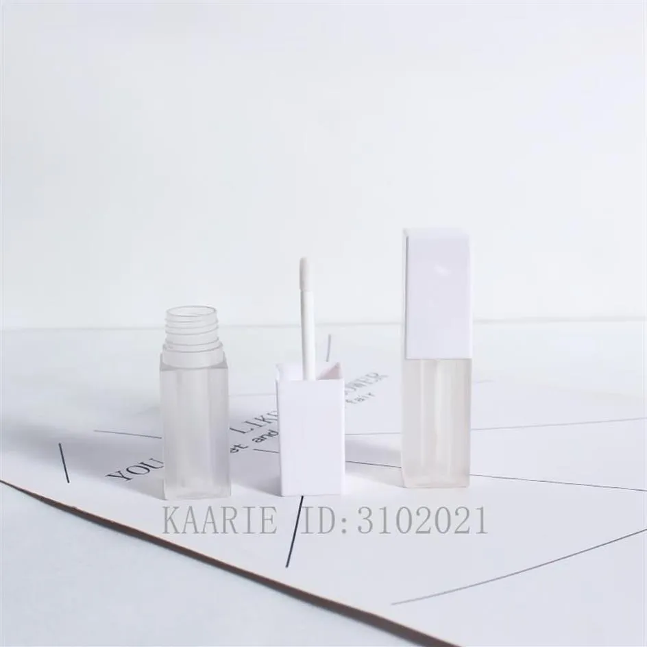 10 30 50 stuks lot 26g lege matte matte witte lipgloss buis DIY vierkante draagbare lip glazuur fles cosmetica hervulbare container12604