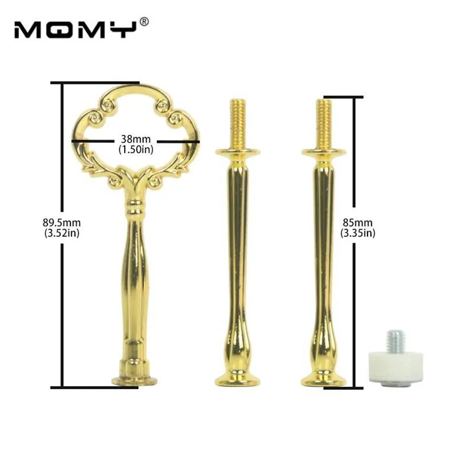 Outros Bakeware 3 Tier Bolo Placa Stand Heavy Metal Center Handle Hardware Montagem Rod269R