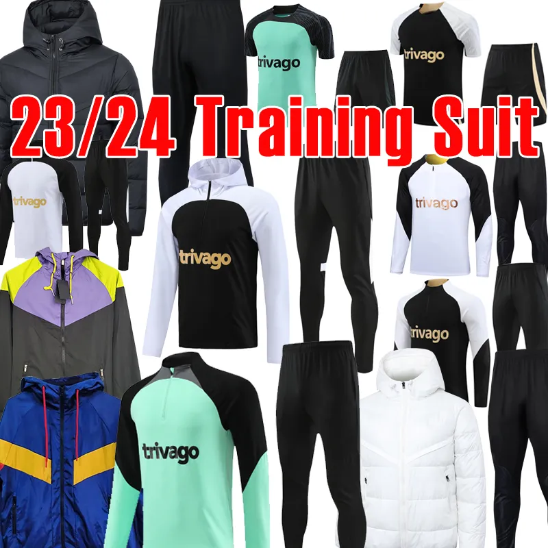 23 24 Sterling Nkunku Hoodie CFC Soccer Tracksuits Caicedo #25 Enzo #8 Jackson Muzryk Training Trage 2023 2024 Männer Kinder Jogging Anzug Überlieferung Fußball Tracksan