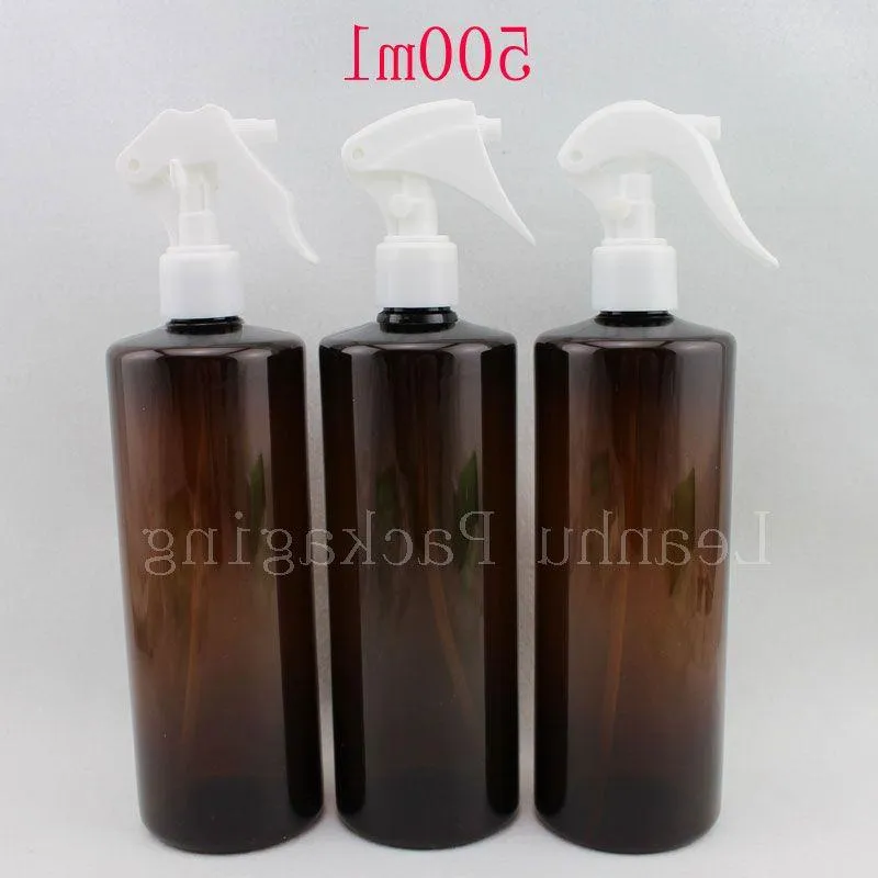 wholesale big capacity 500ml brown empty small mouse spray pump bottle,water bottles , plastic trigger sprayer pump container Beowr