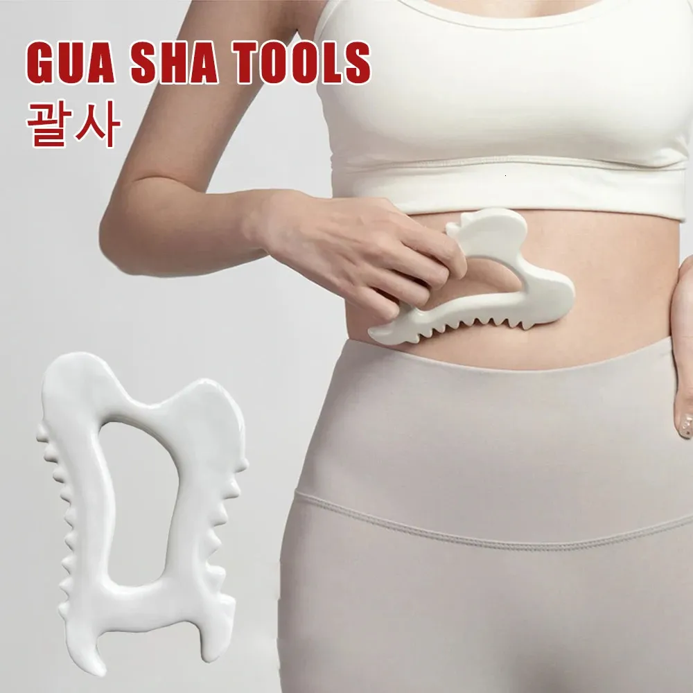 أدوات Gua sha guasha face massagers ceramic gua sha scraper board for lift slimmer يقلل من الانتفاخ جسم النحت 240119