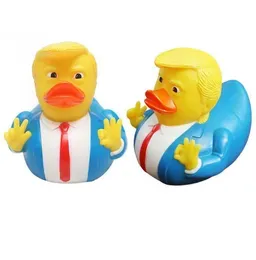 Creative PVC Trump Duck Party Favor Bath Floating Water Toy Party Supplies Funny Toys Gift2275049