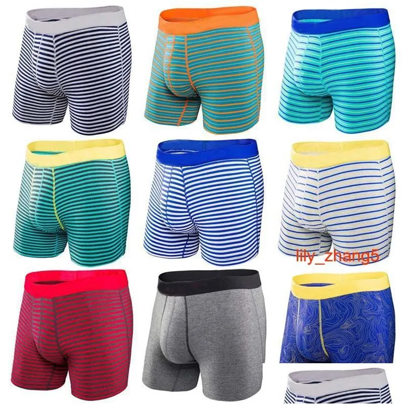 Cuecas 5 cores homens roupa interior boxer briefs vibe moderno fit /tra com fly drop entrega vestuário mens otjbt