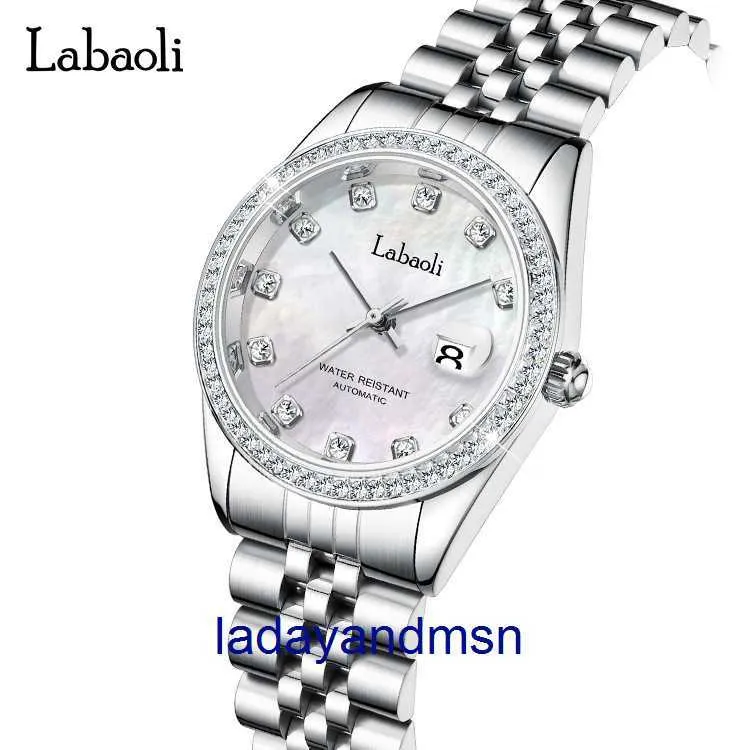Designer Roless Mechanical Watch helautomatisk mekanisk klocka Levande vattentät kalenderstålkvinnor med presentförpackning