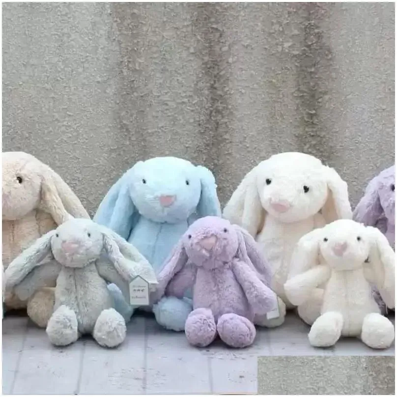 Easter Rabbit Bunny Ear Plush Toy Soft Stuffed Animal Doll Toys 30Cm 40Cm Cartoon Dolls