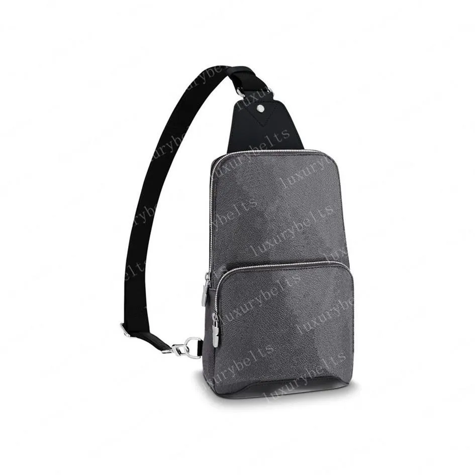 Sac bandoulière sac à main hommes sac de messager hommes sacs à bandoulière sacs à main hommes pochette en cuir Damier sacs mode portefeuille sacs noirs Fannypa253J