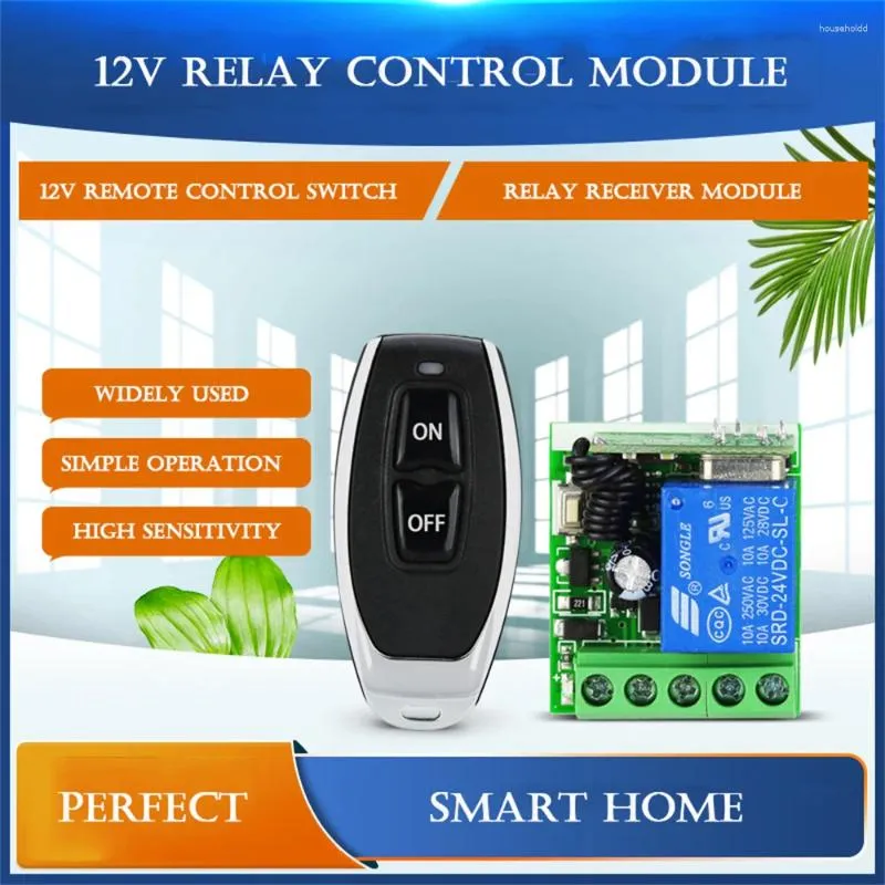 Afstandsbedieningen DC 12V 1CH Relais Ontvanger Module 433 Mhz Draadloze Schakelaar RF Zender Elektronisch Slot