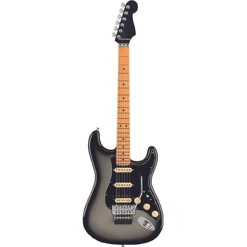 Ultra Luxe S T Floyd Rose HSS Maple Fingerboard Silverburst Guitar
