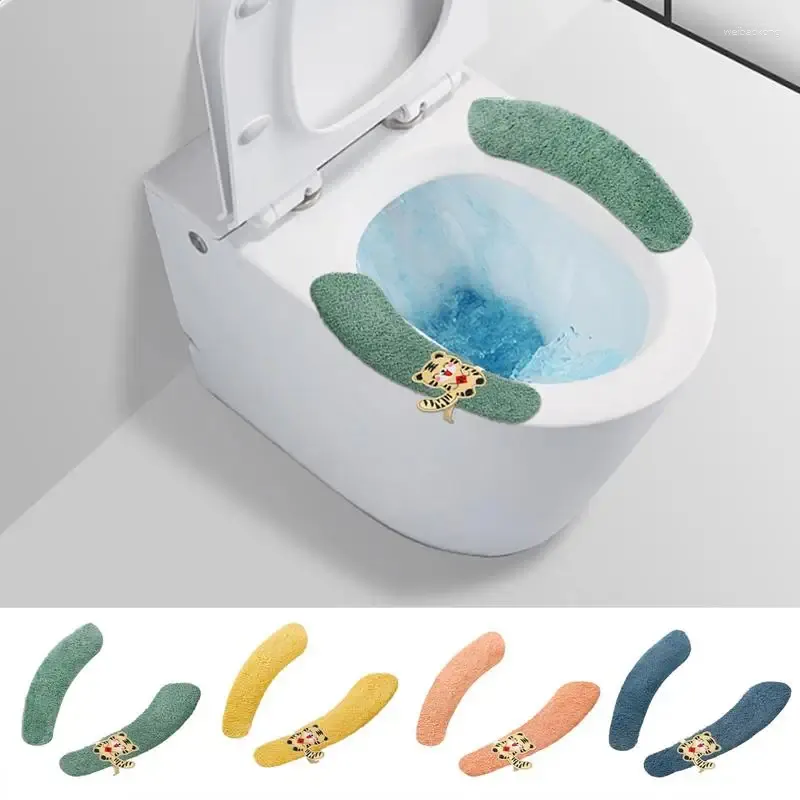 Coprisedili per WC Copriwater caldo invernale Imbottitura imbottita lavabile Max Relief Coperchio spesso per bagno Accessori per il bagno