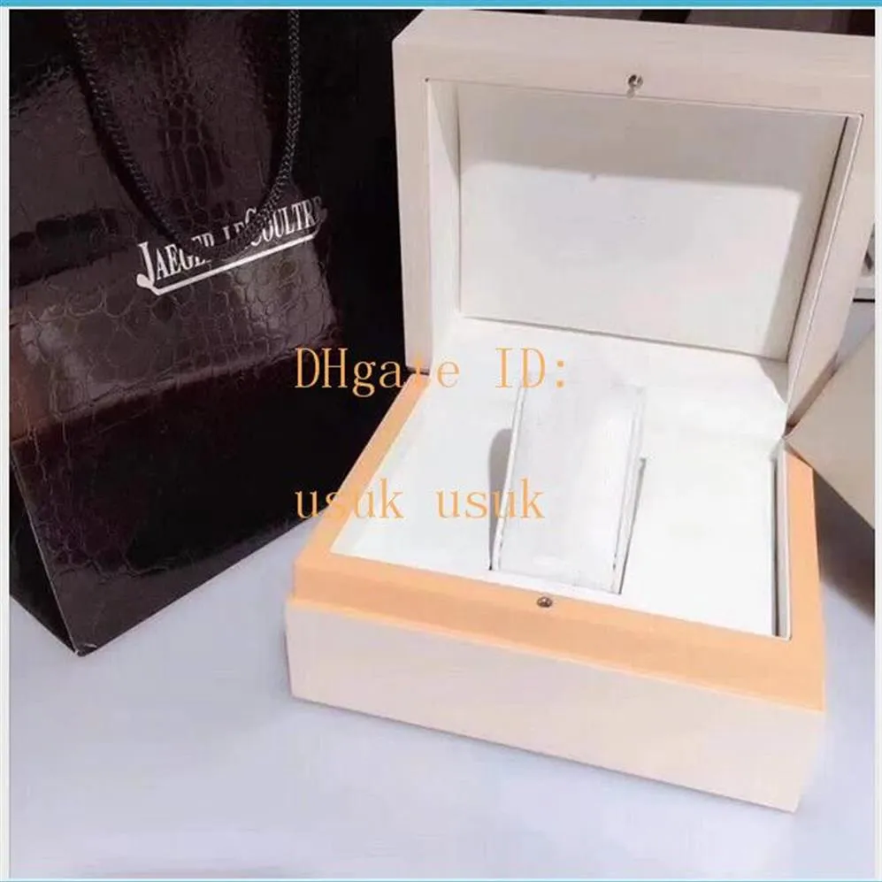 Watches White Boxes Mens Ladies for Gift Master Rectangle 1368420 1288420 Original trälåda med certifikat Tote Bag261h