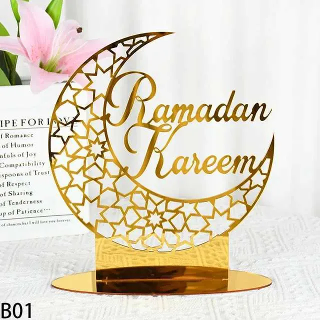 KIKVTER Ramadan, 8 fogli di carta da regalo Eid Mubarak, Eid Mubarak Ramadan, carta da regalo con motivo a stelle, Eid Mubarak, decorazione per confezioni regalo musulmane