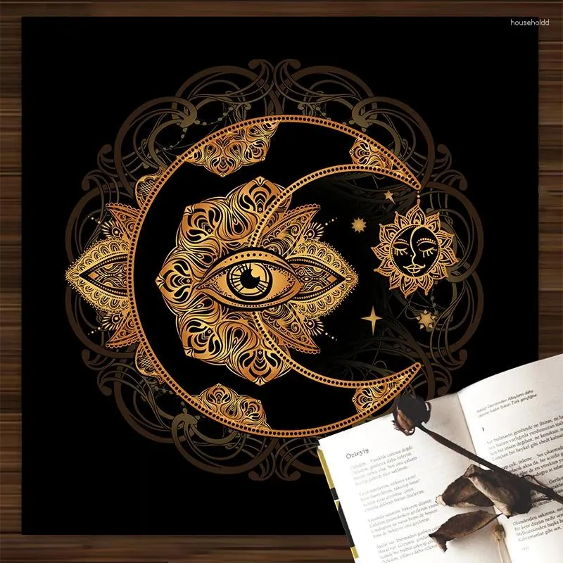 Bordduk Pagan Mystical Astrology Oracle Cards Room Home Decor Mandala Mechanical Heart Tarot TablecoLT