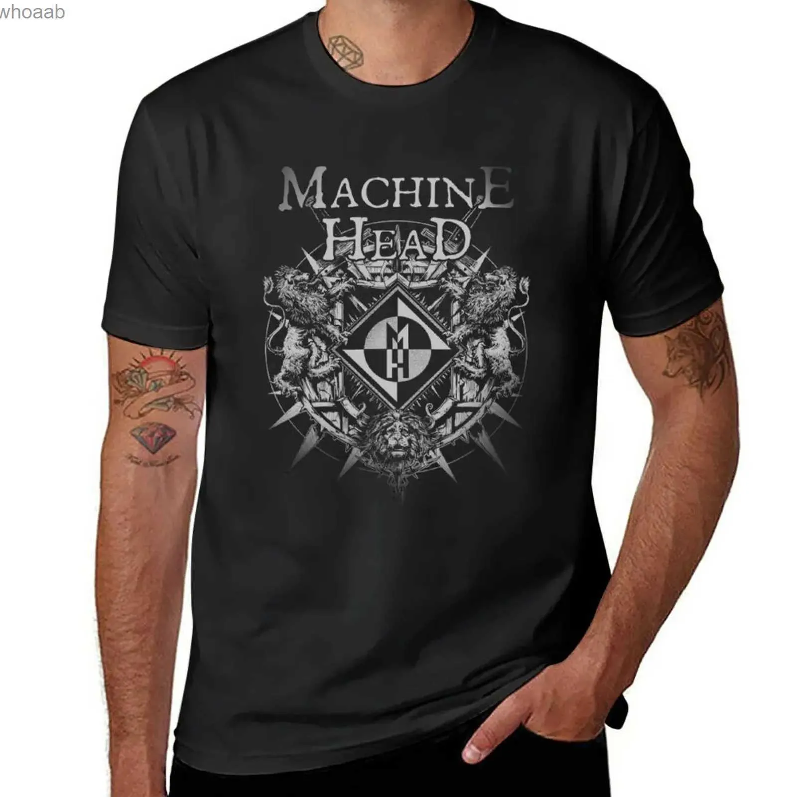 Herren T-Shirts Machine Head T-Shirt individuelles T-Shirt Übergroßes T-Shirt süße Kleidung Jungen weiße T-Shirts Kleidung für Männer 240130