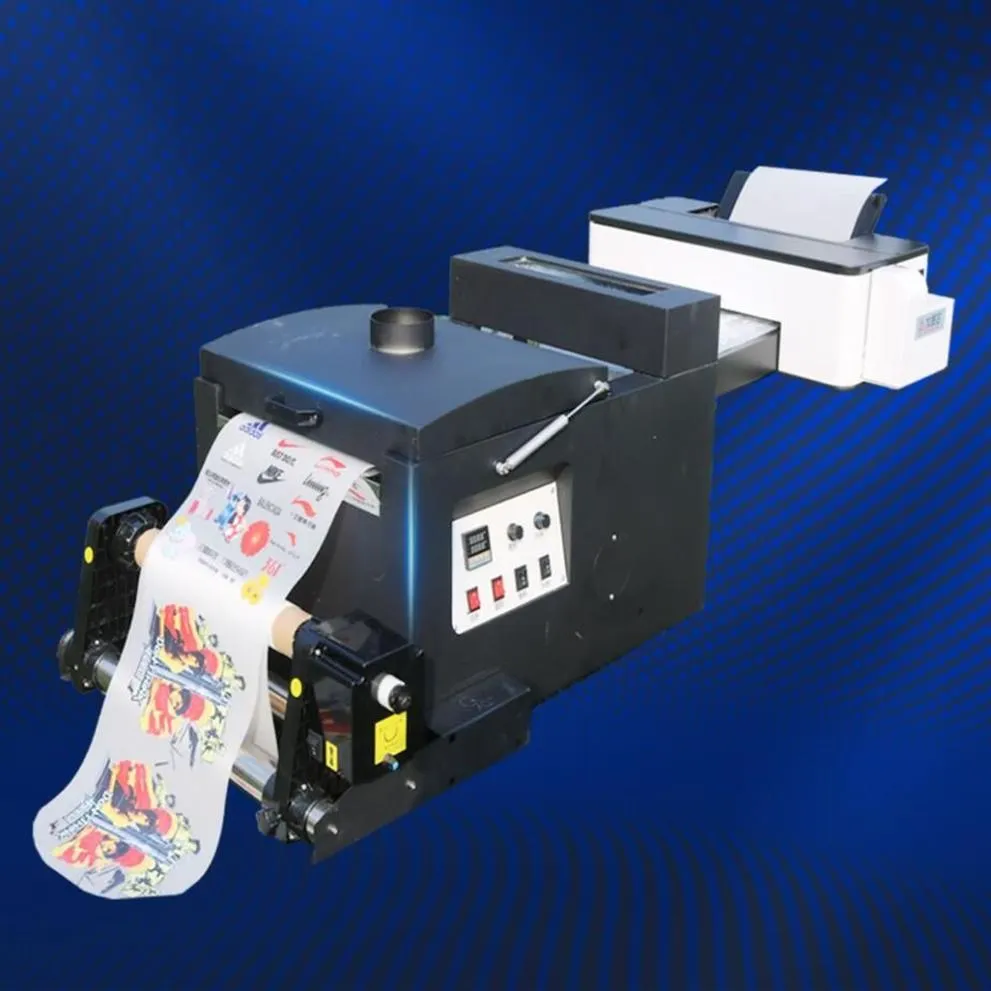 DTF papier Film Rip durcissement A3 encre outils électriques 6 couleurs imprimante pour t-shirts pulvérisation automatique poudres séchage 2-1 machine272W