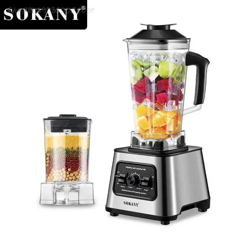 Kruszenia lodowe Shavers 6000W Profesjonalny blender i młynek do kuchennej mikseru kuchennego robota kuchenna Blendery koktajle Lode