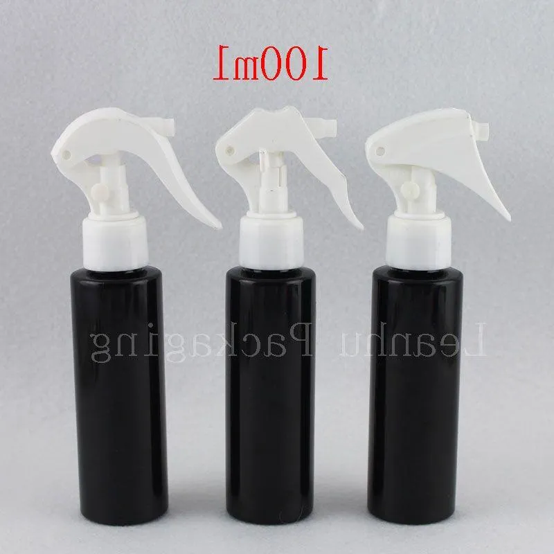 100ml X 40 Black Trigger Spray Bottles Mist Sprayer Pump 100cc Empty Cleaning Disinfectant Spray Bottle Container 40pc/lot Voapk