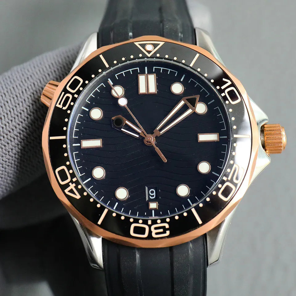 Męski projektant męski zegarek automatyczny ruch mechaniczny ceramiczna rama 42 mm stal nierdzewna mężczyźni Watch Montre de lukse kobiety luksusowe zegarek sporty rekrea