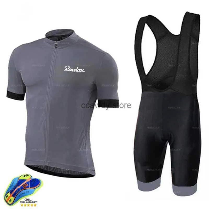 Herrspårningskolor 2023 Grå färg Ropa Ciclismo Hombre Short Seve Cycling Jersey Setbike Uniforme Mailloth2421