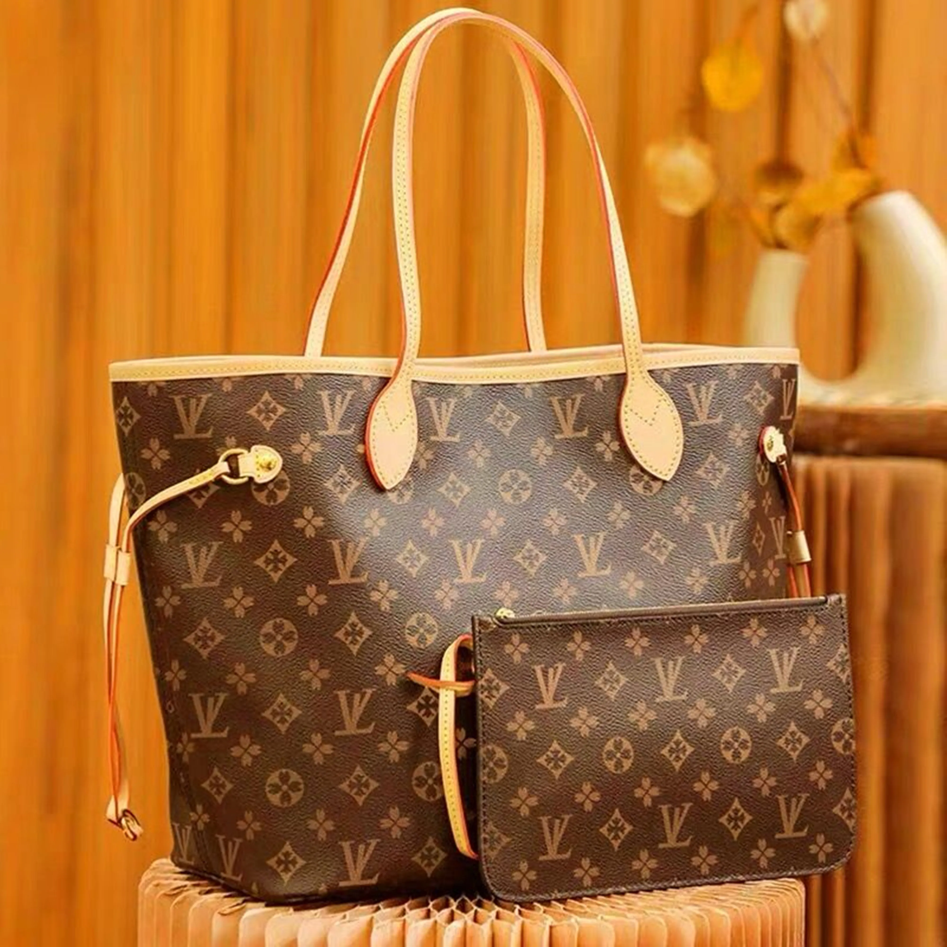 Neverfull 10A Bolso de hombro de alta calidad Bolsos de diseñador Bolsos de lujo Bolsos Monederos Diseñador Mujer Bolso Bolsos de gran capacidad Diseñador Mujeres DHgate Tiktok