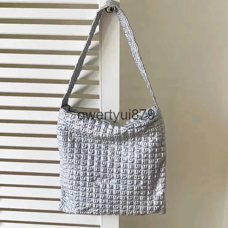 Shoulder Bags Korean Casual Slim For Women Luxury Designer andbags And Purses 2023 New In PU Wrinkle Diamonds Square Underarm Soulderqwertyui879