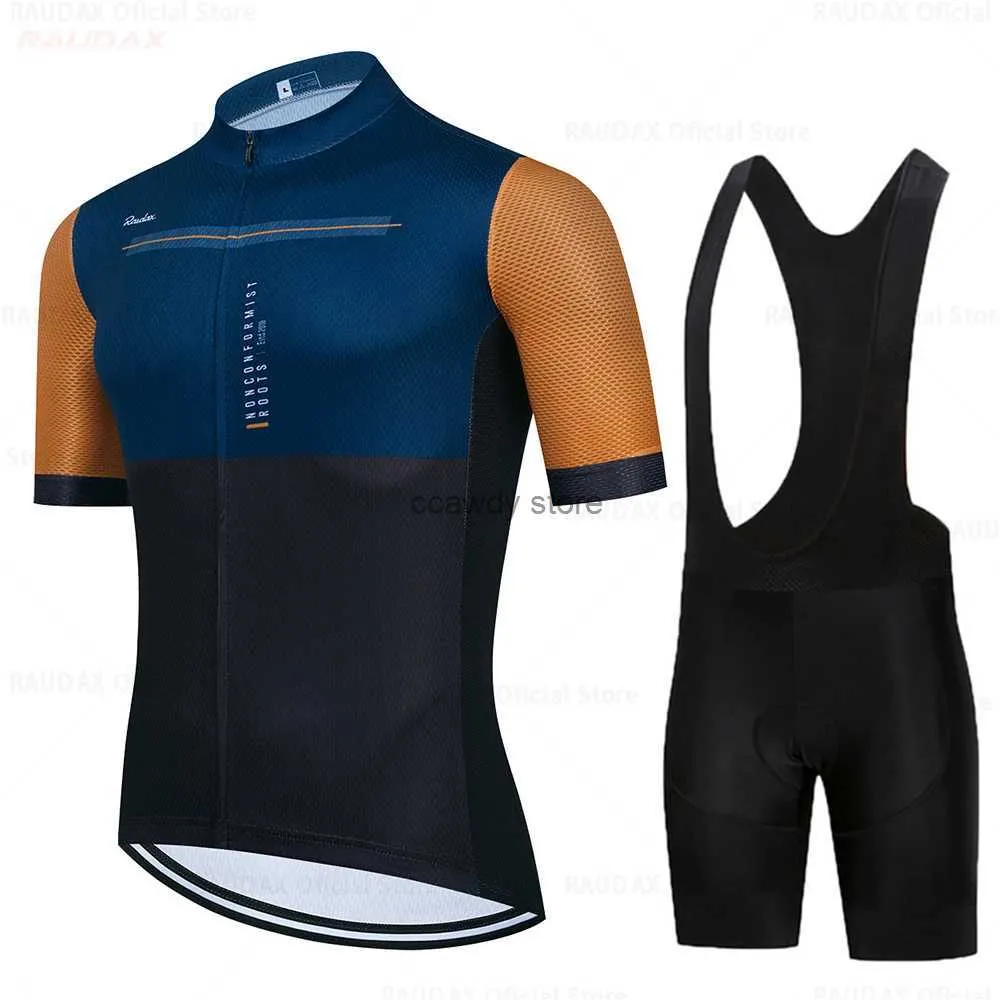 Tute da uomoMaglia da ciclismo Set 2023 Team Summer Bicyc Abbigliamento da ciclismo Abbigliamento da bici Tuta sportiva da montagnaH2421