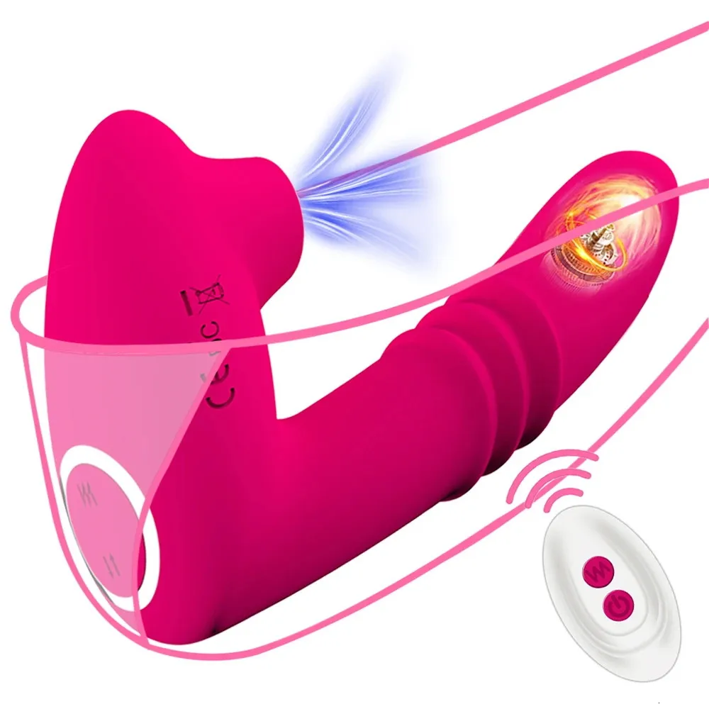 Clitoris zuigen vibrator Vrouwelijke afstandsbediening Clit Sucker Clitoris Stimulator Echte dildo Vibrerend seksspeeltje voor vrouwen Volwassenen 18 240226