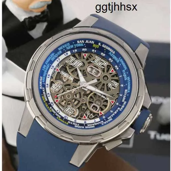 Racing Machine RM Armbanduhr Richardmillle Armbanduhr Rm63-02 Titan Rm6302 Machinery 47mm Tourbillon Chronograph Uhr