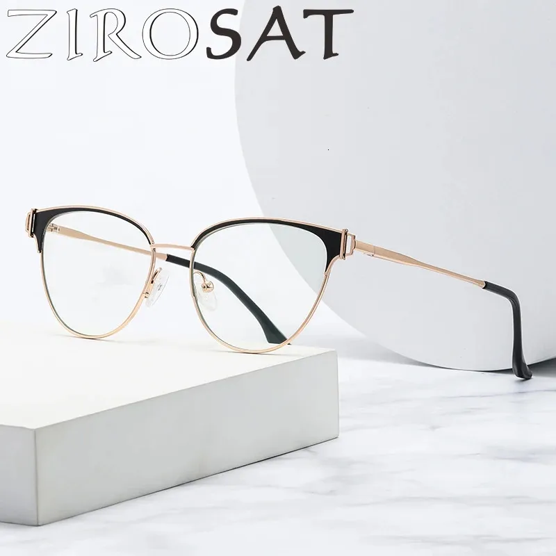 Zirosat 8611 Cat Eye Optyczne okulary okulary dla kobiet okulary okulary recepty pełne obręcze 240118