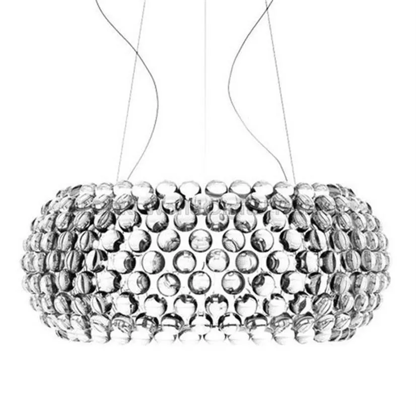 Подвесные светильники Foscarini Caboche Lights Современные акриловые RS7 Столовая Прозрачное золото Лампа Домашний декор Кухня Внутреннее освещение312h