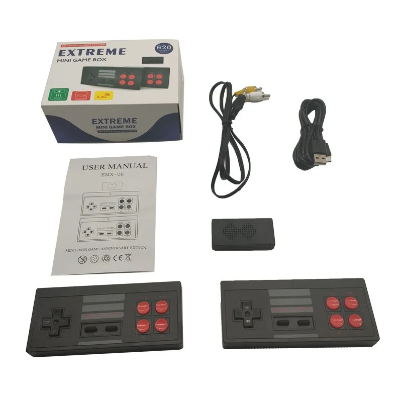 Nostalgiczne gospodarz Mini Classic Retro Game Player 8 bit 620 gier telewizyjne Konsole gry wideo dla konsoli gier NES z podwójnymi kontrolerem gier Dropshipping