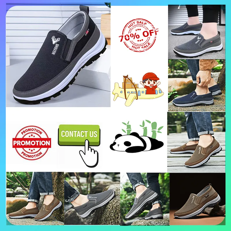 Designer Casual Platform Step on shoes for middle-aged elderly people women man work Brisk walking Autumn Comfortable wear resistant Anti slip sole Dad's shoes