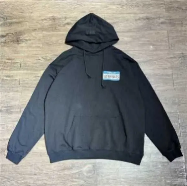 2024 Red Label Sticker 100% bawełniana rozmiar ue Vetements Mężczyźni kobiety High Street Streetwear Autumn Winter Pullover Q4