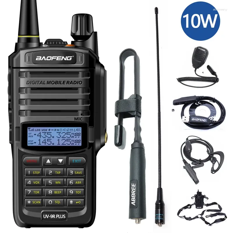 Walkie talkie Baofeng UV-9R plus 10W IP68 Waterproof Dual Band Portable CB Hunting Ham Radio UV 9R HF Transceiver