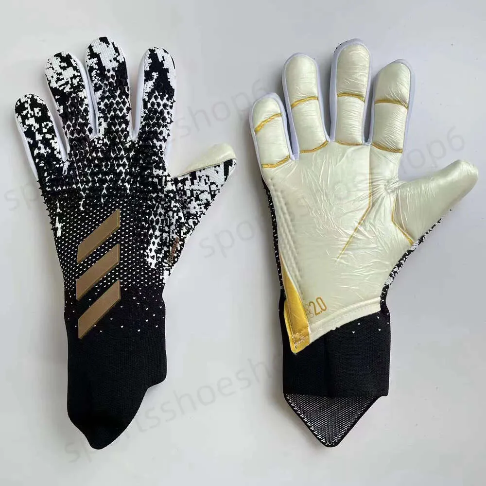 New Falcon Football Goalkeeper Gloves Thickened Non-slip Latex Wear-resistant Goalkeeper Gloves Without Finger Protection Gift TT