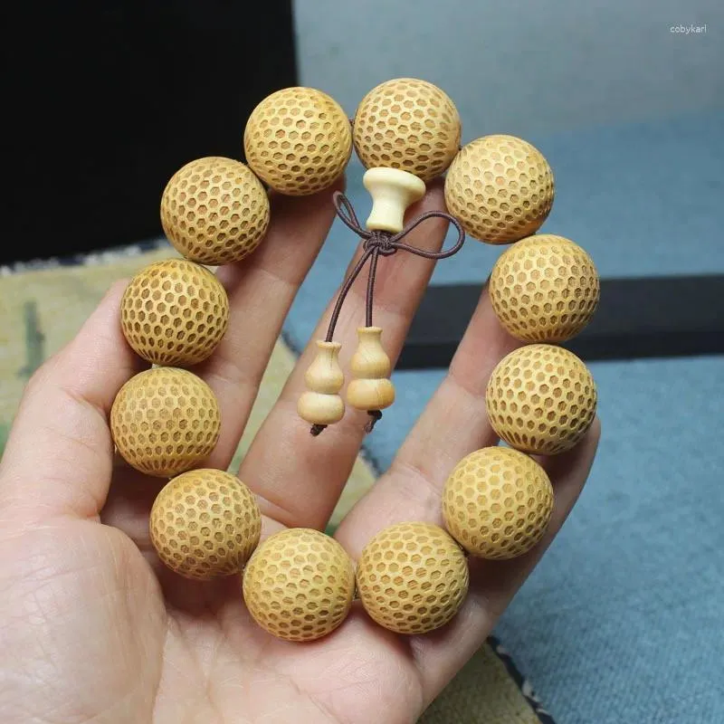 Strand Cypress As Right Rain 20mm Laser Sculpture Buddha Beads Couple Bracelet