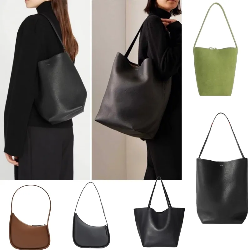 The Row Bag Bucket Bag Margaux Designer Bag Tote Bag Luxurys Bag Bolsa Designer Bolsas De Ombro Mulheres Bolsas De Couro Genuíno Pochette Crossbody Moda