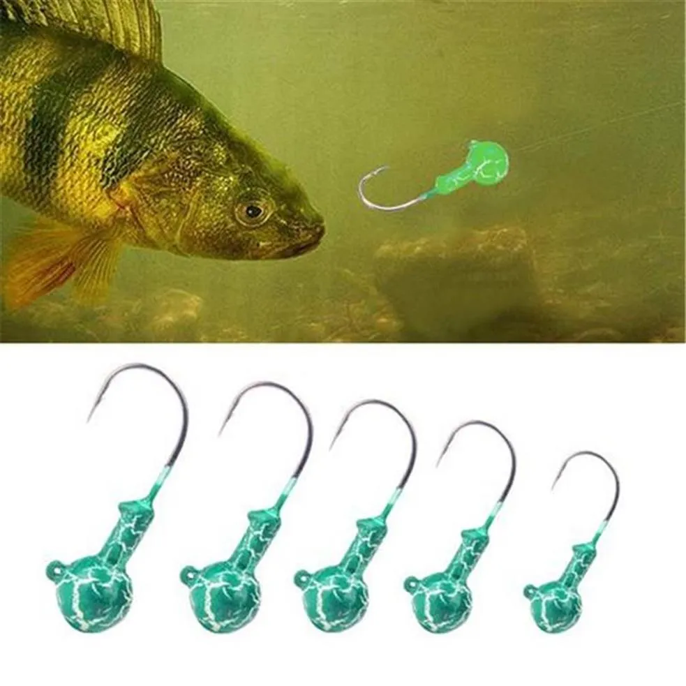 Ensemble de leurres de pêche lumineux, Kit d'appâts lumineux nocturne, Hooks313C